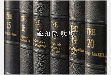 血泪仇 歌词