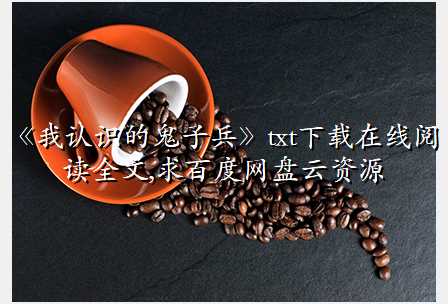 《我认识的鬼子兵》txt下载在线阅读全文,求百度网盘云资源