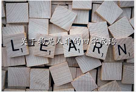 关于物是人非的四字成语