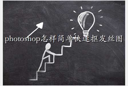photoshop怎样简单快速抠发丝图