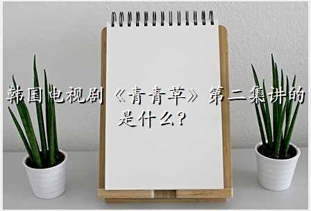 韩国电视剧《青青草》第二集讲的是什么?