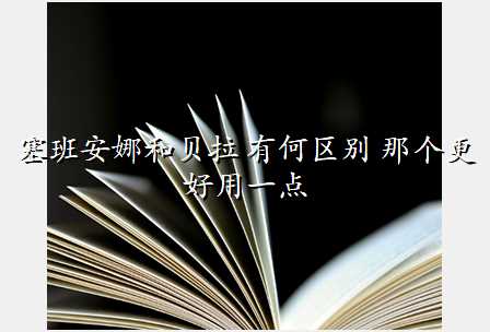 塞班安娜和贝拉 有何区别 那个更好用一点