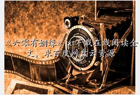 《六零有姻缘》txt下载在线阅读全文,求百度网盘云资源